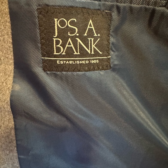 New Jos A Bank Gray Tailored Fit Wool Blazer Sport Jacket 48R Executive Collecti - Picture 3 of 14